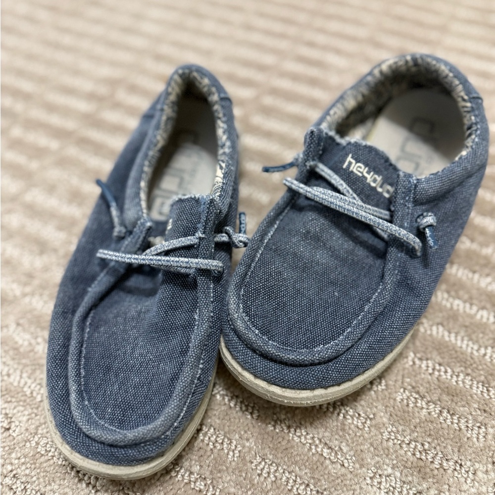 Hey Dude Kids Navy Moccasins